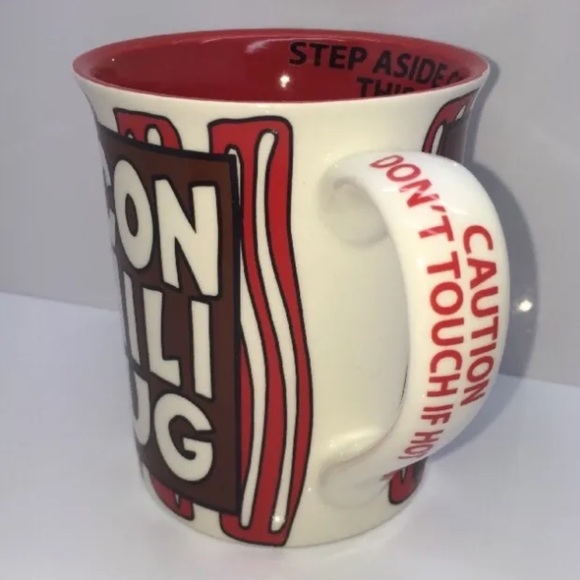 LORRIE VEASEY Bacon Chili Coffee Mug Cup Recipe Humor Fun Collectible NEW RARE!! - Picture 7 of 11